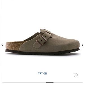 Birkenstock clogs boston soft bed taupe color